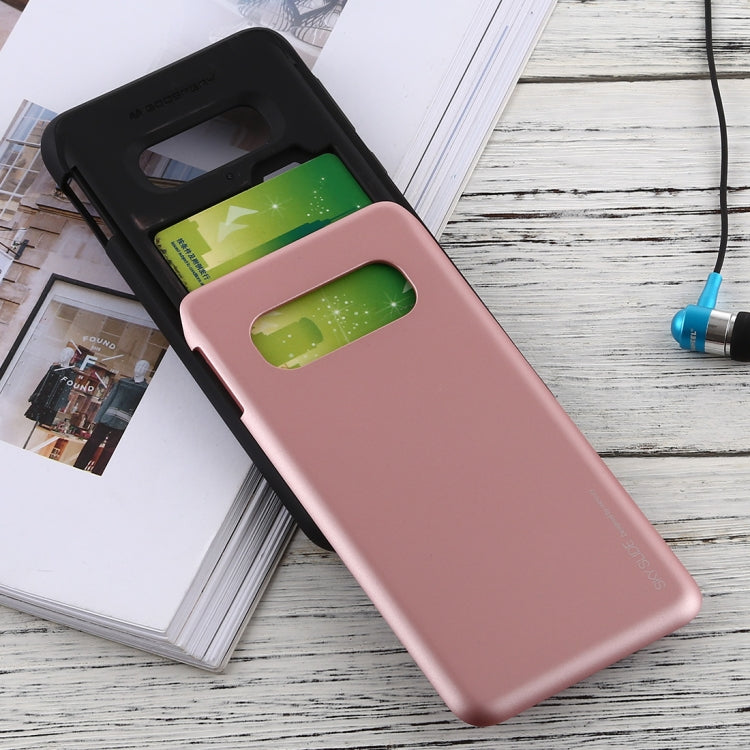 GOOSPERY Sky Slide Bumper TPU + PC Case for Galaxy S10e, with Card Slot