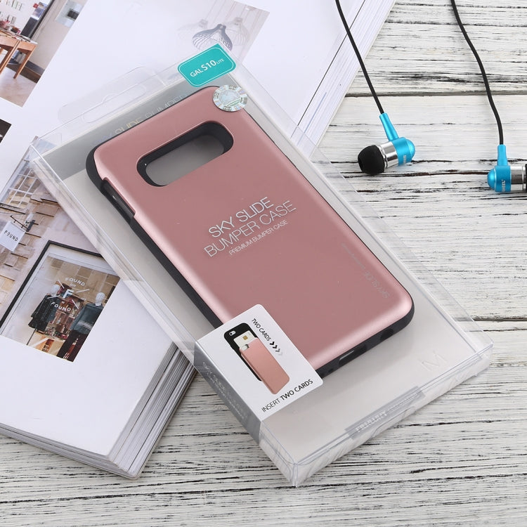 GOOSPERY Sky Slide Bumper TPU + PC Case for Galaxy S10e, with Card Slot
