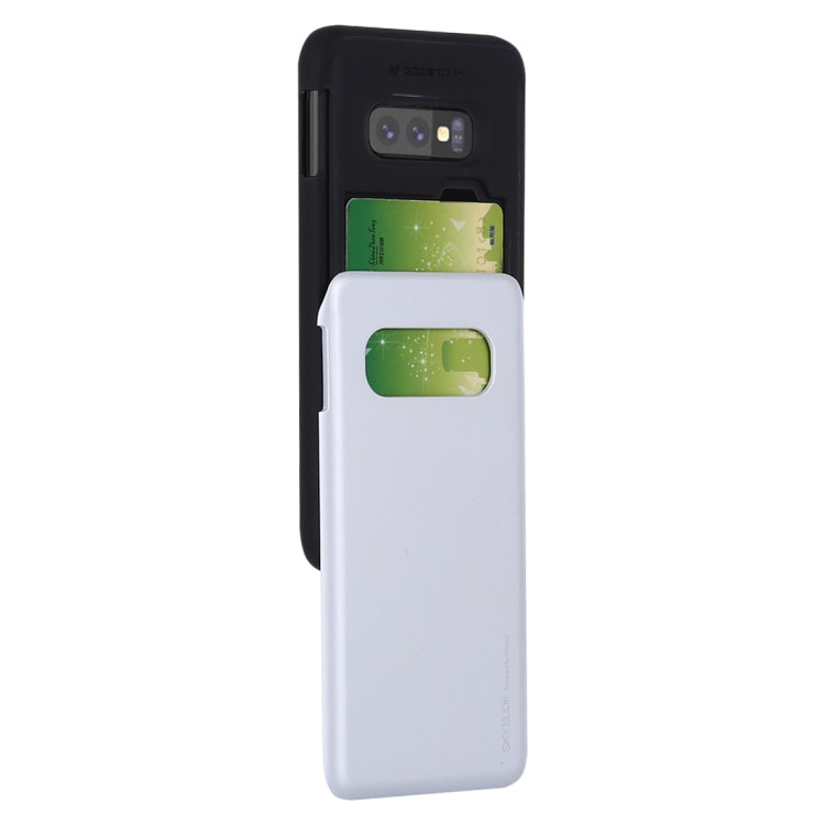 GOOSPERY Sky Slide Bumper TPU + PC Case for Galaxy S10e, with Card Slot