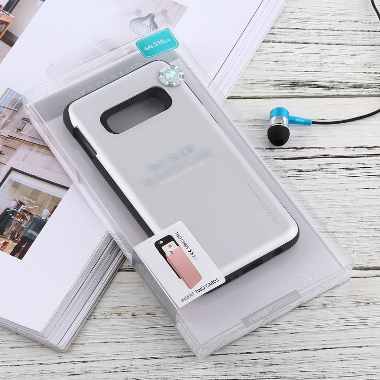GOOSPERY Sky Slide Bumper TPU + PC Case for Galaxy S10e, with Card Slot