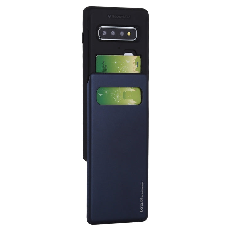 GOOSPERY Sky Slide Bumper TPU + PC Case for Galaxy S10+, with Card Slot