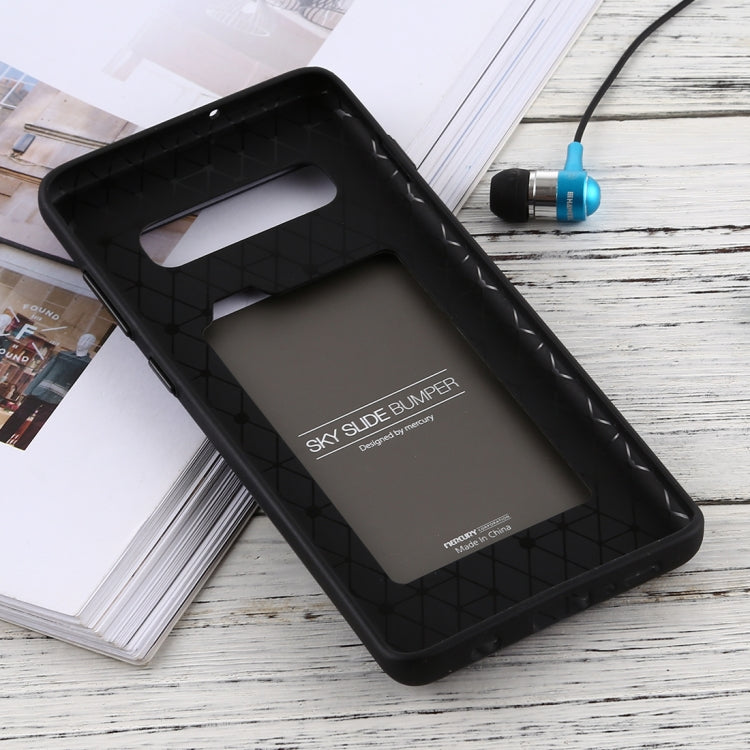 GOOSPERY Sky Slide Bumper TPU + PC Case for Galaxy S10+, with Card Slot