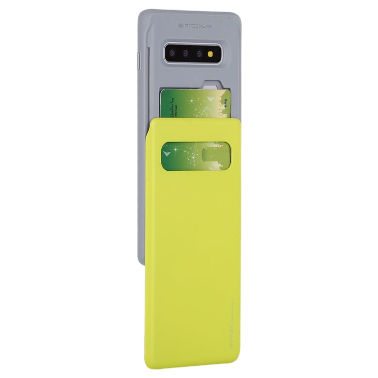GOOSPERY Sky Slide Bumper TPU + PC Case for Galaxy S10+, with Card Slot
