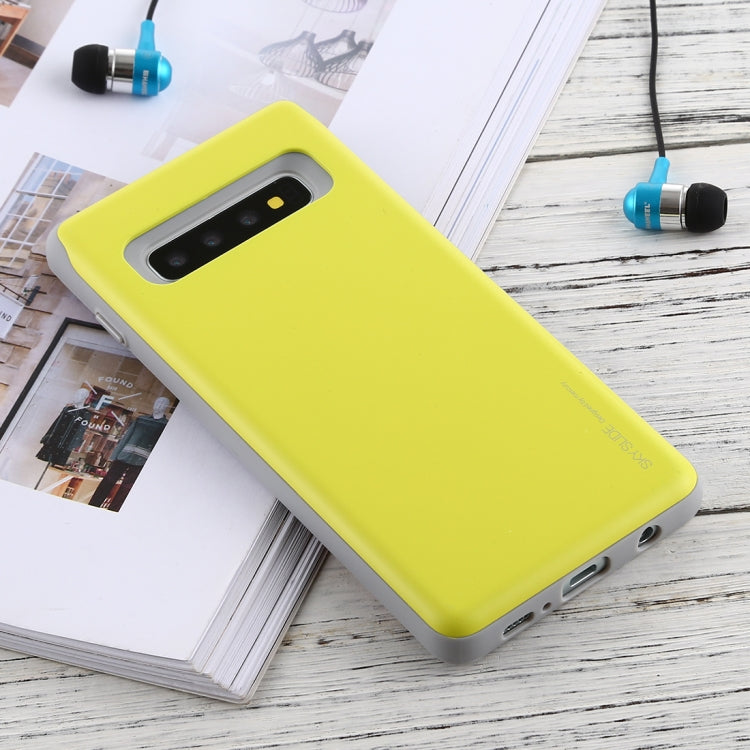 GOOSPERY Sky Slide Bumper TPU + PC Case for Galaxy S10+, with Card Slot