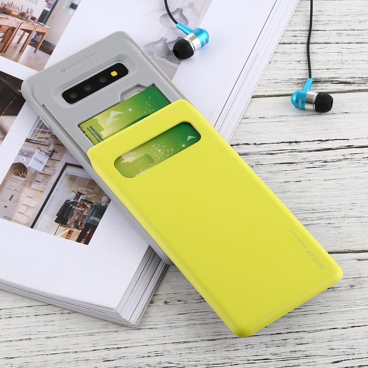 GOOSPERY Sky Slide Bumper TPU + PC Case for Galaxy S10+, with Card Slot