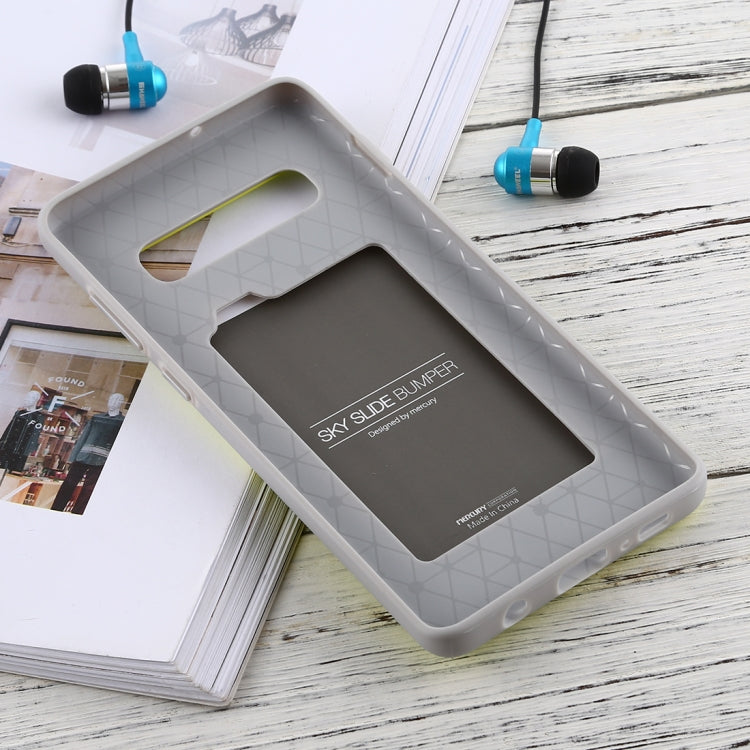GOOSPERY Sky Slide Bumper TPU + PC Case for Galaxy S10+, with Card Slot