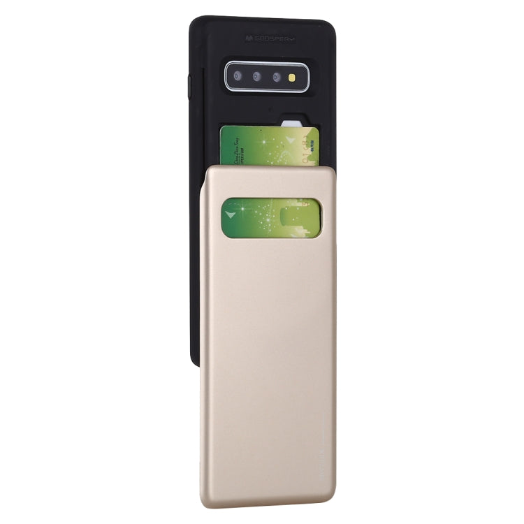 GOOSPERY Sky Slide Bumper TPU + PC Case for Galaxy S10+, with Card Slot