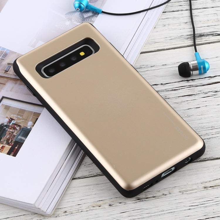 GOOSPERY Sky Slide Bumper TPU + PC Case for Galaxy S10+, with Card Slot