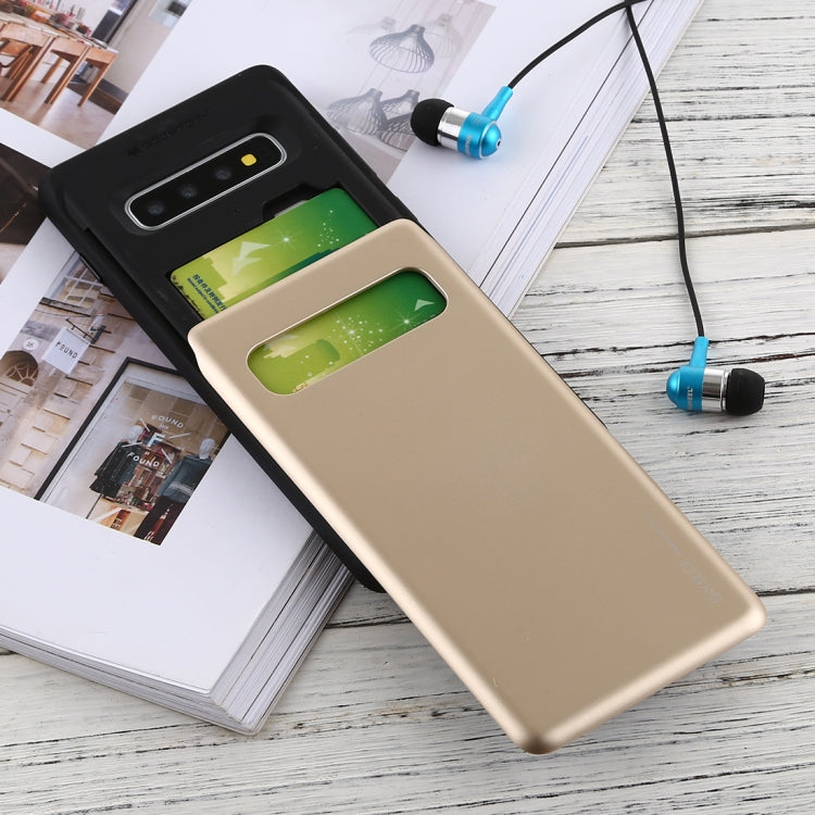 GOOSPERY Sky Slide Bumper TPU + PC Case for Galaxy S10+, with Card Slot