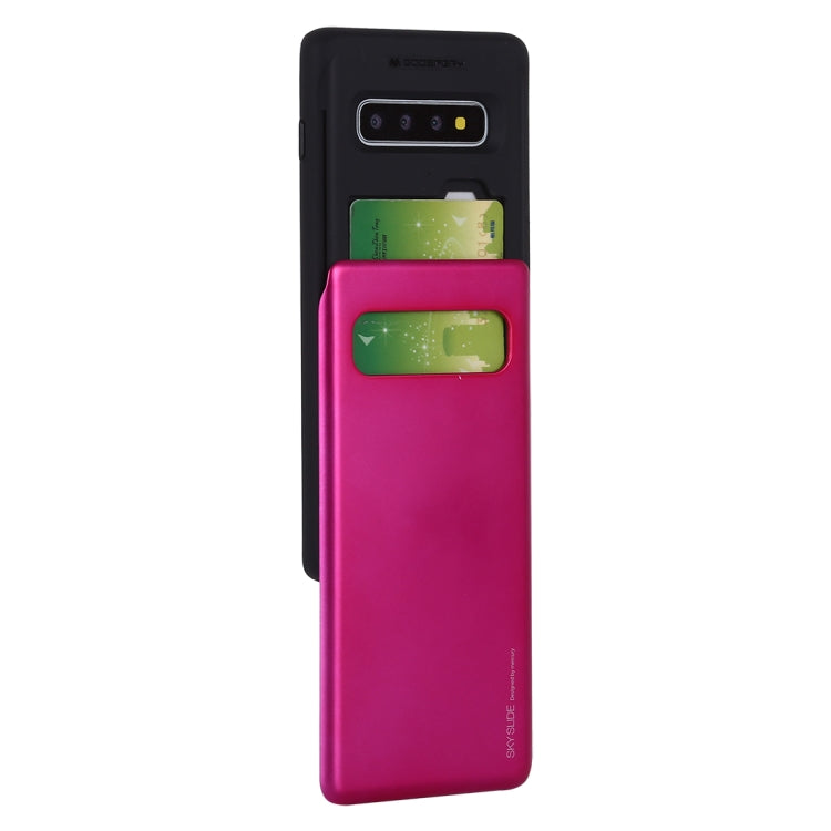 GOOSPERY Sky Slide Bumper TPU + PC Case for Galaxy S10+, with Card Slot