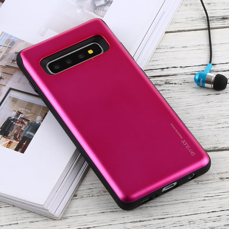 GOOSPERY Sky Slide Bumper TPU + PC Case for Galaxy S10+, with Card Slot