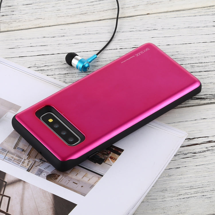 GOOSPERY Sky Slide Bumper TPU + PC Case for Galaxy S10+, with Card Slot