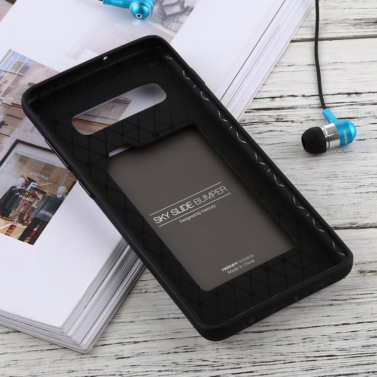GOOSPERY Sky Slide Bumper TPU + PC Case for Galaxy S10+, with Card Slot