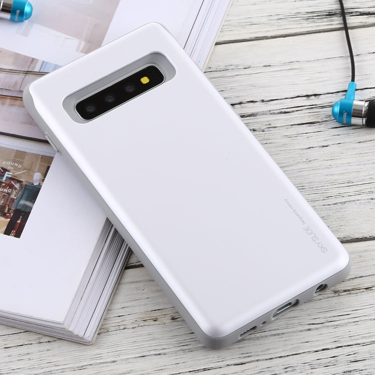 GOOSPERY Sky Slide Bumper TPU + PC Case for Galaxy S10+, with Card Slot