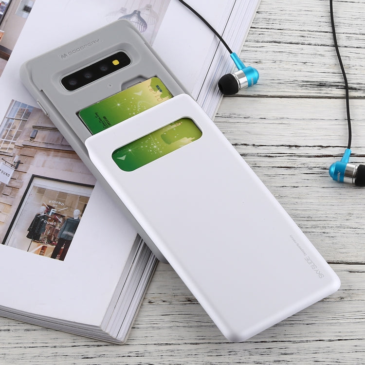 GOOSPERY Sky Slide Bumper TPU + PC Case for Galaxy S10+, with Card Slot