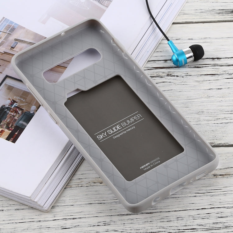 GOOSPERY Sky Slide Bumper TPU + PC Case for Galaxy S10+, with Card Slot