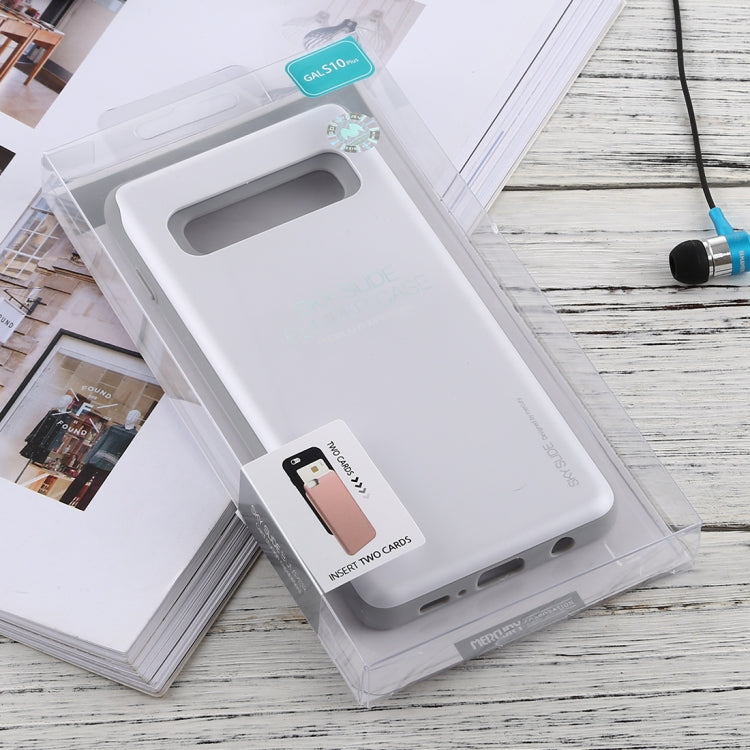 GOOSPERY Sky Slide Bumper TPU + PC Case for Galaxy S10+, with Card Slot