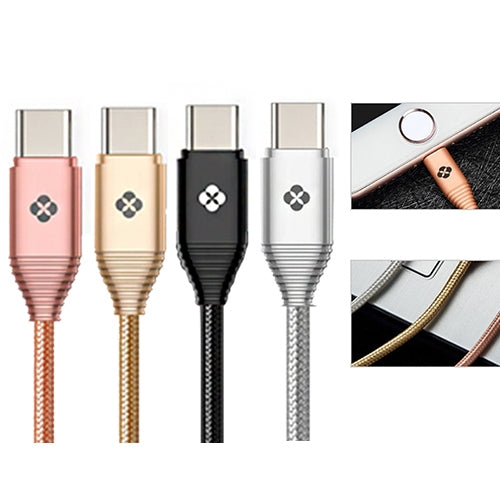 TOTUDESIGN 1m 2.4A Zinc Alloy Type-C to USB Data Sync Quick Charger Cable, For Galaxy S7 & S7 Edge / LG G4 / Huawei P8 / Xiaomi Mi4 and other Smartphones