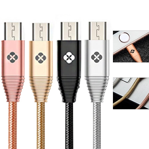 TOTUDESIGN 1m 2.4A Zinc Alloy Micro USB to USB Data Sync Quick Charger Cable, For Galaxy S7 & S7 Edge / LG G4 / Huawei P8 / Xiaomi Mi4 and other Smartphones