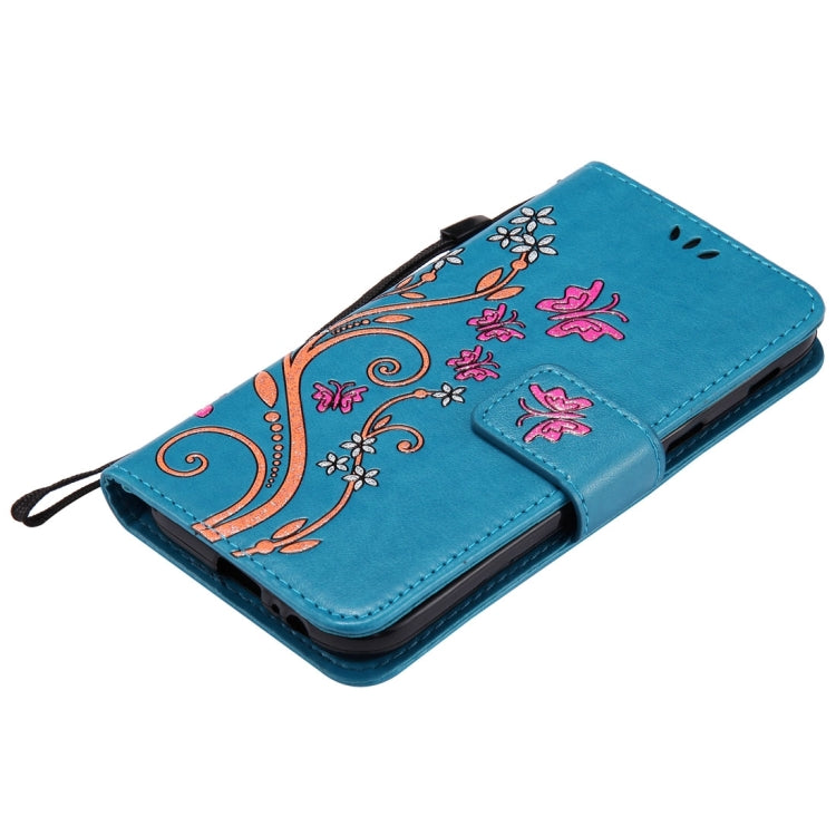 For Galaxy A3 (2017) Painted Butterfly Pattern Horizontal Flip Leather Case with Holder & Card Slots & Wallet & Lanyard