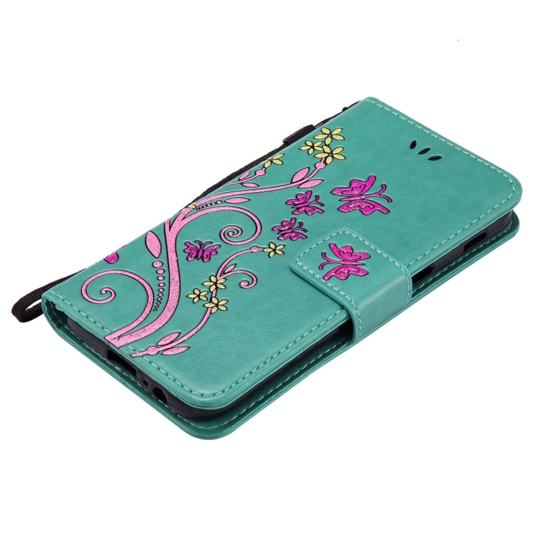 For Galaxy A5 (2017) Painted Butterfly Pattern Horizontal Flip Leather Case with Holder & Card Slots & Wallet & Lanyard