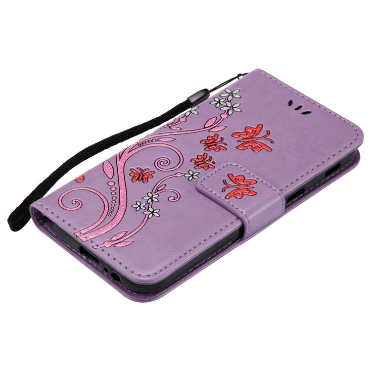 For Galaxy A5 (2017) Painted Butterfly Pattern Horizontal Flip Leather Case with Holder & Card Slots & Wallet & Lanyard