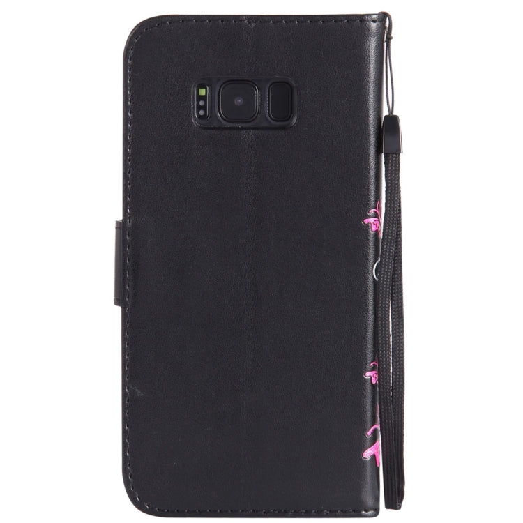 For Galaxy S8 Painted Butterfly Pattern Horizontal Flip Leather Case with Holder & Card Slots & Wallet & Lanyard