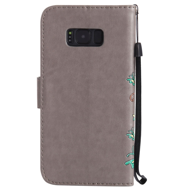 For Galaxy S8 Painted Butterfly Pattern Horizontal Flip Leather Case with Holder & Card Slots & Wallet & Lanyard