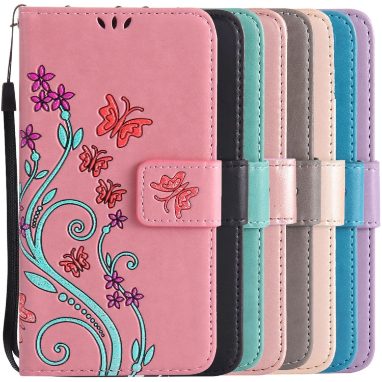 For Galaxy S8 Painted Butterfly Pattern Horizontal Flip Leather Case with Holder & Card Slots & Wallet & Lanyard