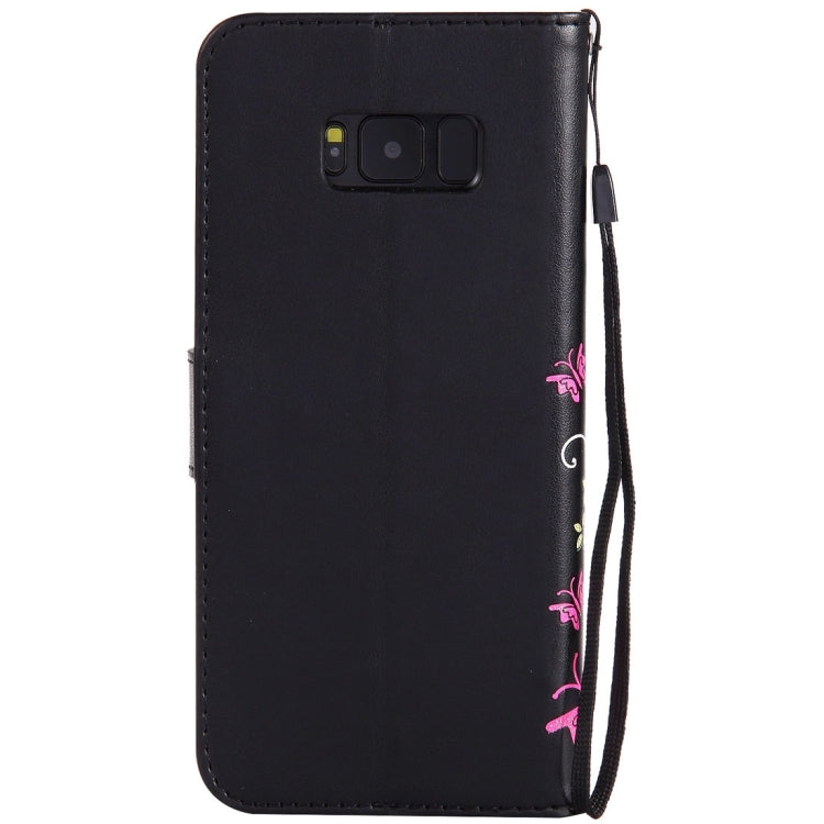 For Galaxy S8 + / G9550 Painted Butterfly Pattern Horizontal Flip Leather Case with Holder & Card Slots & Wallet & Lanyard