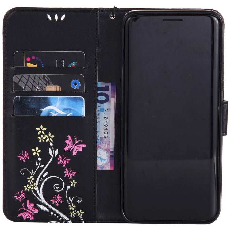 For Galaxy S8 + / G9550 Painted Butterfly Pattern Horizontal Flip Leather Case with Holder & Card Slots & Wallet & Lanyard