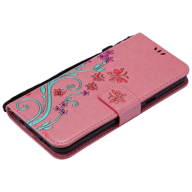 For Galaxy S8 + / G9550 Painted Butterfly Pattern Horizontal Flip Leather Case with Holder & Card Slots & Wallet & Lanyard