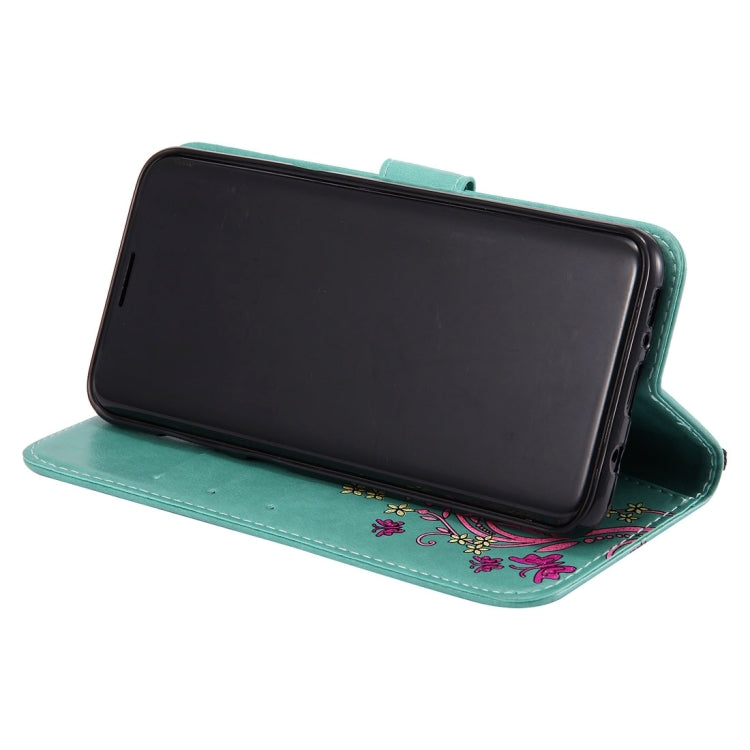 For Galaxy S8 + / G9550 Painted Butterfly Pattern Horizontal Flip Leather Case with Holder & Card Slots & Wallet & Lanyard