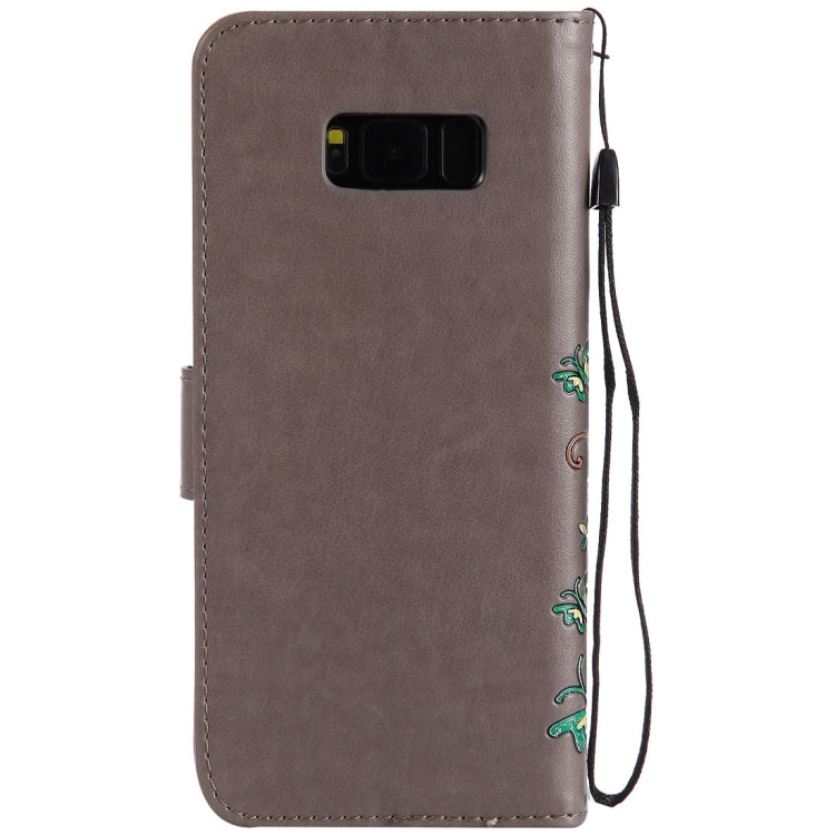 For Galaxy S8 + / G9550 Painted Butterfly Pattern Horizontal Flip Leather Case with Holder & Card Slots & Wallet & Lanyard