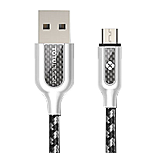 TOTUDESIGN 1m 2.4A Zinc Alloy Carbon Fiber Micro USB to USB Data Sync Quick Charger Cable, For Galaxy S7 & S7 Edge / LG G4 / Huawei P8 / Xiaomi Mi4 and other Smartphones