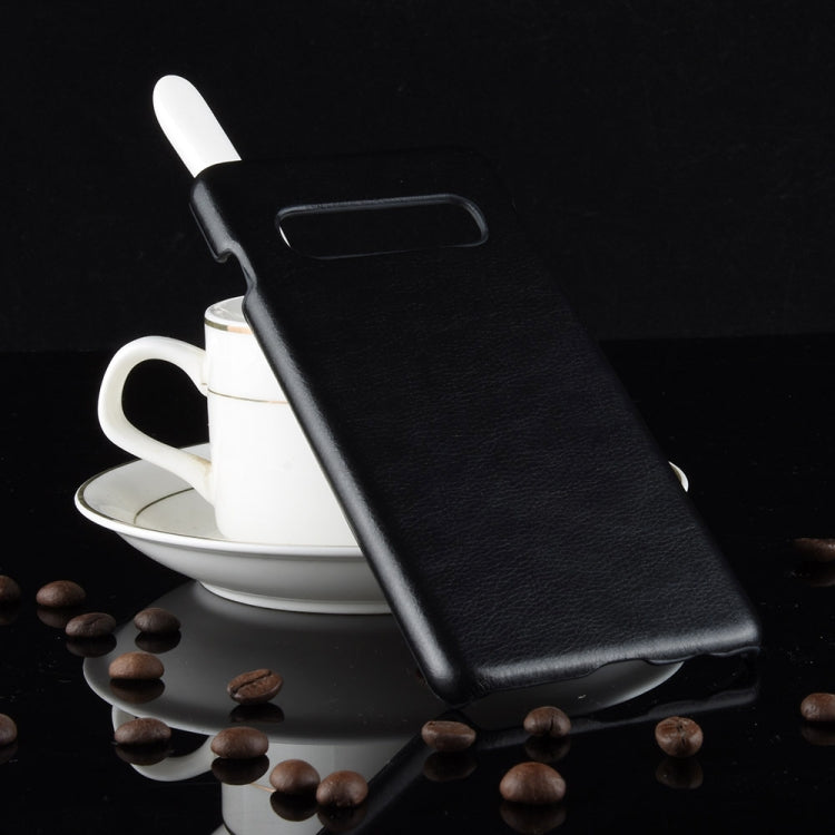 Shockproof Litchi Texture PC + PU Case for Galaxy S10