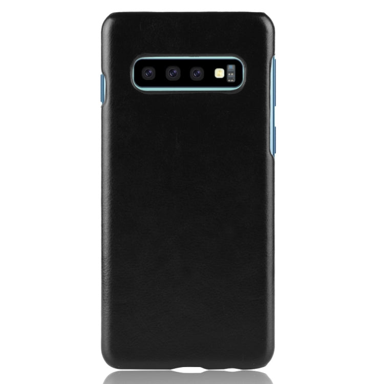 Shockproof Litchi Texture PC + PU Case for Galaxy S10
