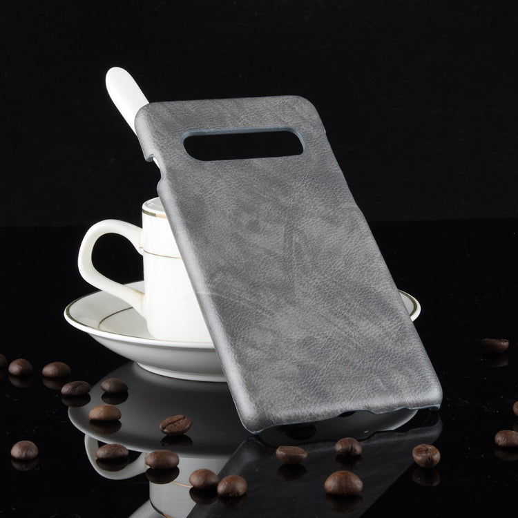 Shockproof Litchi Texture PC + PU Case for Galaxy S10