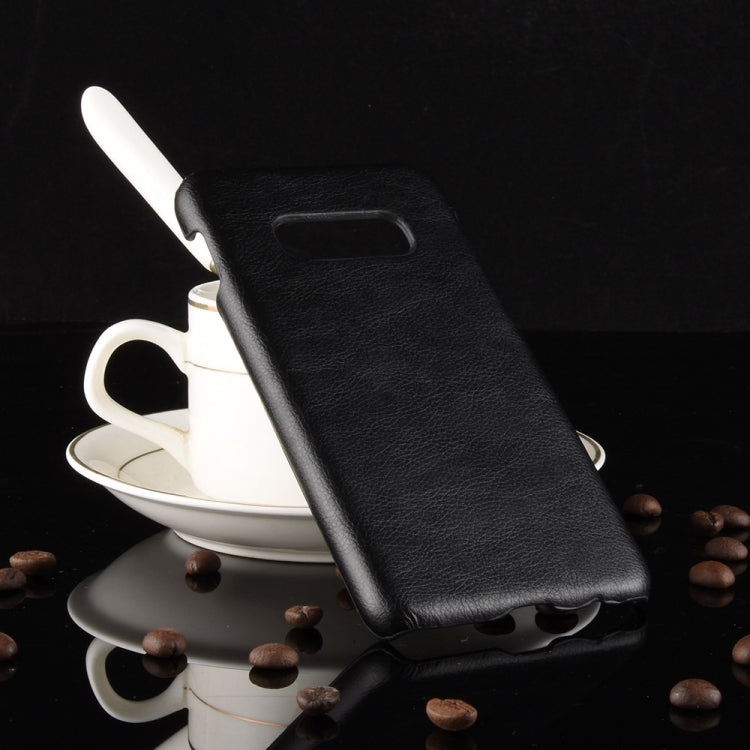 Shockproof Litchi Texture PC + PU Case for Galaxy S10e