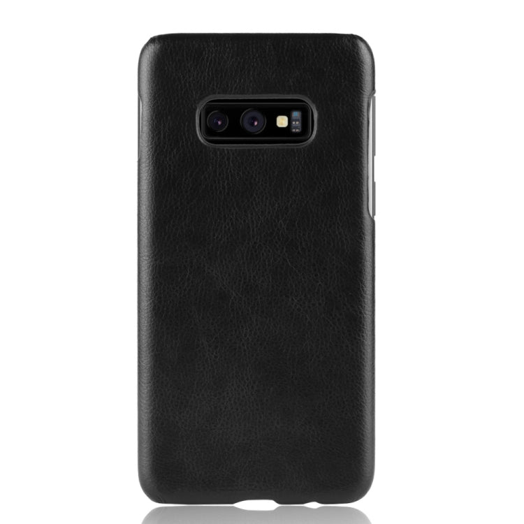 Shockproof Litchi Texture PC + PU Case for Galaxy S10e