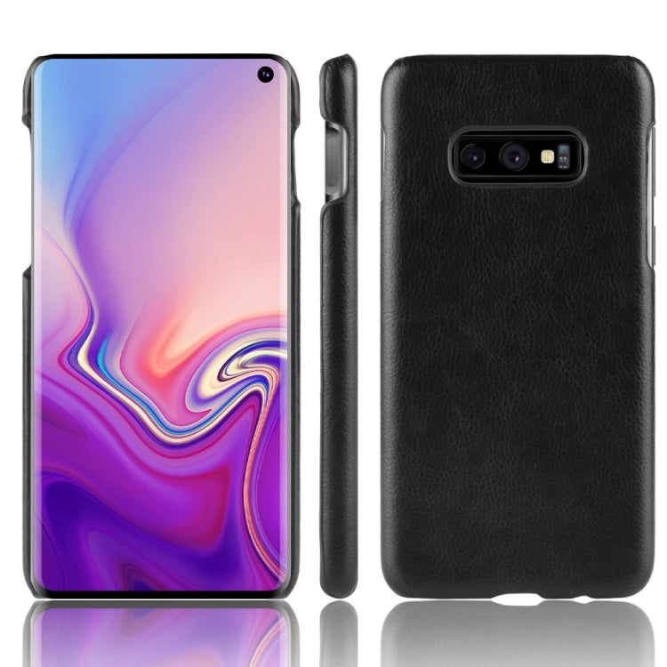 Shockproof Litchi Texture PC + PU Case for Galaxy S10e