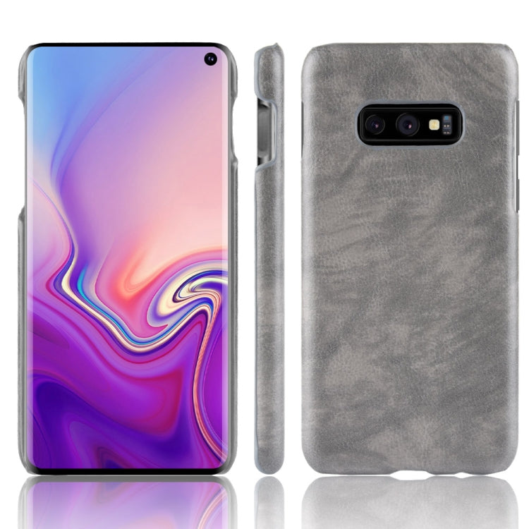 Shockproof Litchi Texture PC + PU Case for Galaxy S10e