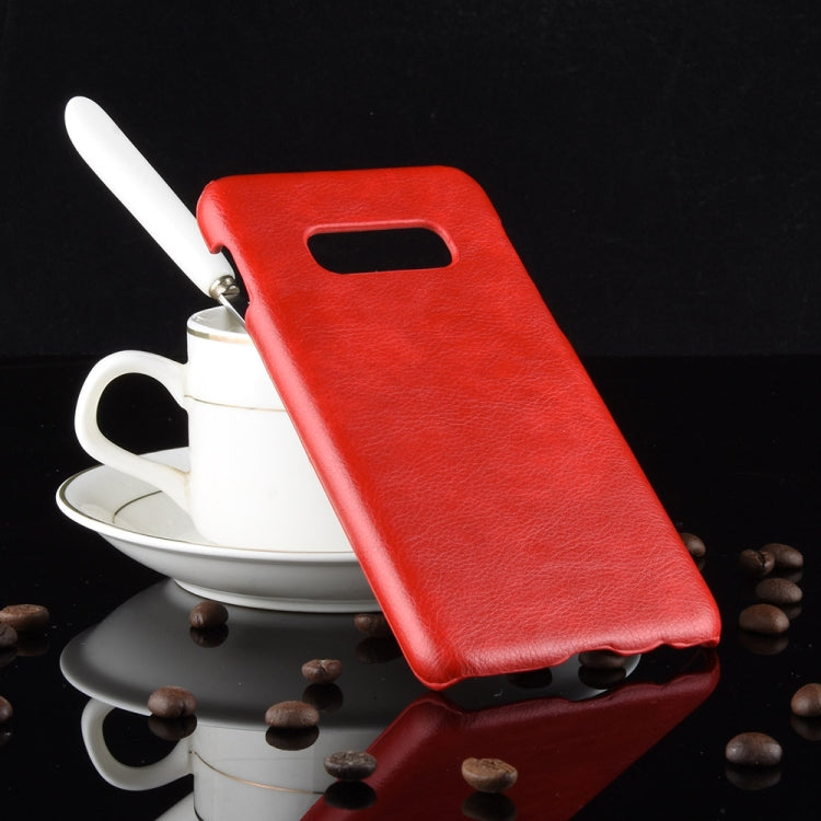 Shockproof Litchi Texture PC + PU Case for Galaxy S10e