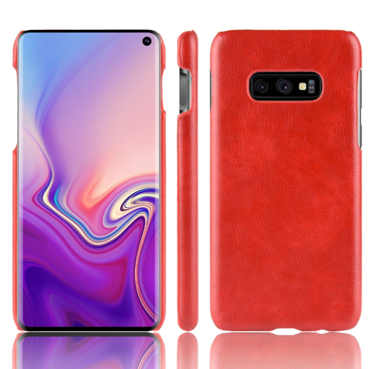 Shockproof Litchi Texture PC + PU Case for Galaxy S10e