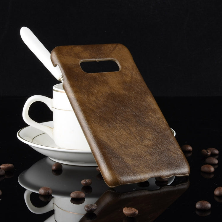 Shockproof Litchi Texture PC + PU Case for Galaxy S10e