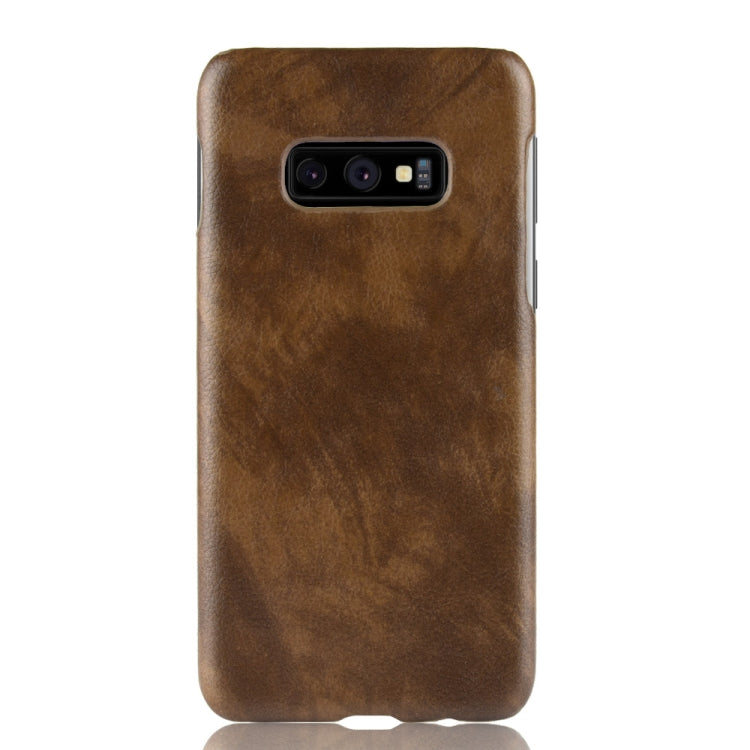 Shockproof Litchi Texture PC + PU Case for Galaxy S10e