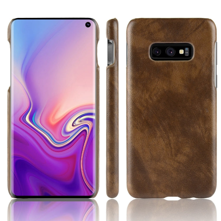 Shockproof Litchi Texture PC + PU Case for Galaxy S10e