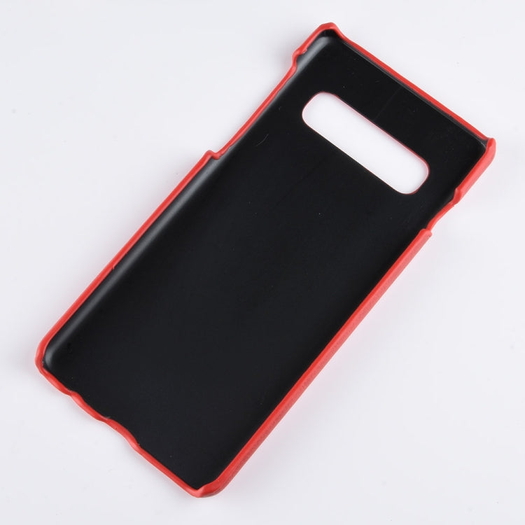 Shockproof Litchi Texture PC + PU Case for Galaxy S10+