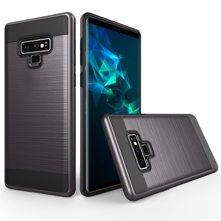 Brushed Texture Shockproof Rugged Armor Protective Case for Galaxy Note 9