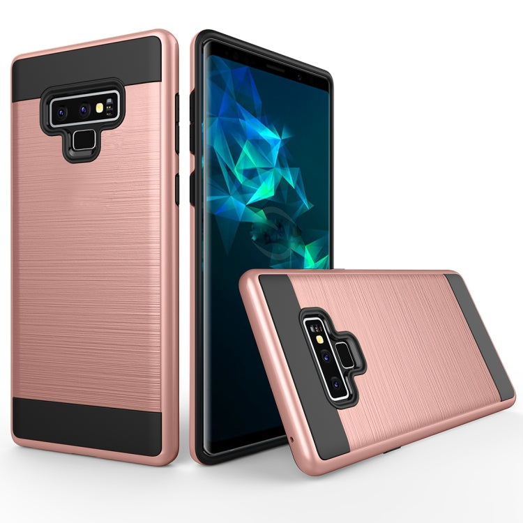 Brushed Texture Shockproof Rugged Armor Protective Case for Galaxy Note 9